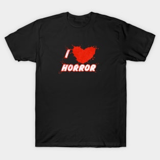 I Heart Horror Splatter Red T-Shirt